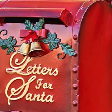 Letters for Santa Christmas Mailbox Decoration (16" Tall Ornate Style)