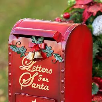 Letters for Santa Christmas Mailbox Decoration (16" Tall Ornate Style)