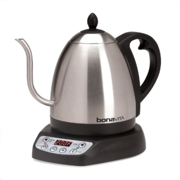 Bonavita 1L Digital Variable Temperature Gooseneck Electric Kettle for Coffee Brew and Tea Precise P...
