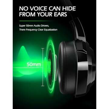 ZIUMIER Z66 Gaming Headset, Wired, Over-Ear, Noise Cancelling Mic, RGB Light, Stereo Surround Sound,...
