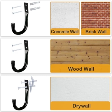 KURUI Heavy Duty Garage Hooks for Efficient Organization