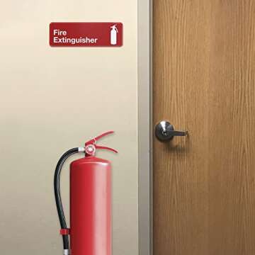 Fire Extinguisher Plastic Sign 3 Pack for Businesses