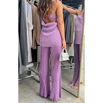 NUFIWI Sexy 2 Piece Pants Set for Trendy Summer Style