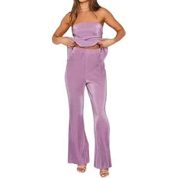 NUFIWI Sexy 2 Piece Pants Set for Trendy Summer Style