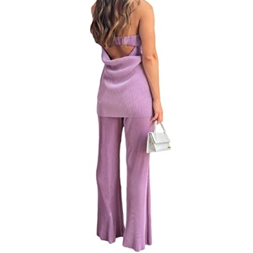 NUFIWI Sexy 2 Piece Pants Set for Trendy Summer Style