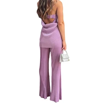 NUFIWI Sexy 2 Piece Pants Set for Trendy Summer Style