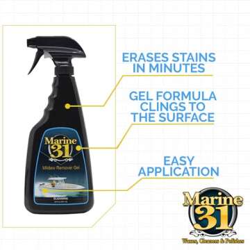 Marine 31 Mildew Stain Remover Gel Cleaner Kit - Marine & Boat, Home & Patio, Bathroom & Shower Clea...