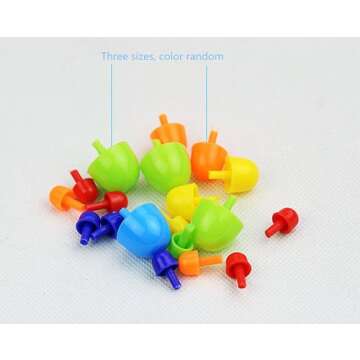 Suekoop Creative Mosaic Pegboard Educational Toys Children(Random Colors)