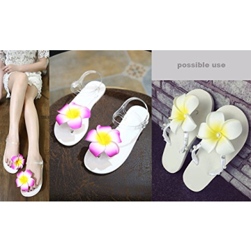 Vibrant Hawaiian Flower Clips for Women and Girls - 6pc Set