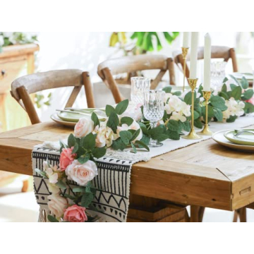 Party Joy 2pcs Artificial Flower Garland for Elegant Decor