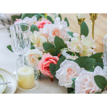 Party Joy 2pcs Artificial Flower Garland for Elegant Decor