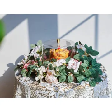 Party Joy 2pcs Artificial Flower Garland for Elegant Decor