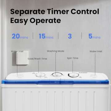 Efficient BANGSON Portable Washing Machine for Small Spaces