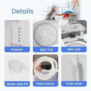 Efficient BANGSON Portable Washing Machine for Small Spaces