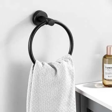 14-Piece Matte Black Bathroom Accessories Set for Modern Design