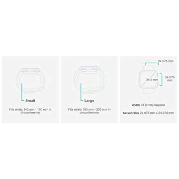 Fitbit Versa Lite Edition Smart Watch, One Size (S and L Bands Included), 1 Count