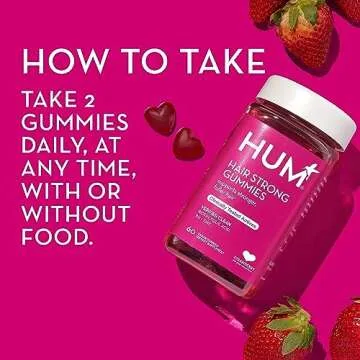 HUM Hair Strong Gummies for Hair Growth and Health