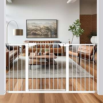 Fairy Baby Extra Wide Baby Gate 70.87"-73.62" Or Pets Walk Thru Dog Gates for The House Doorway Chil...