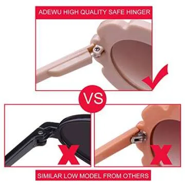 ADE WU Toddler Sunglasses with UV400 Protection