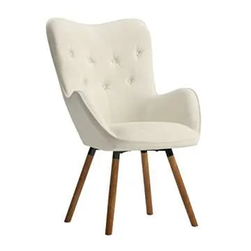 Luxurious Velvet Accent Chair - Button Tufted Design