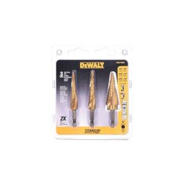 DEWALT Step Drill Bit Set, 3-Piece (DWA1790IR)