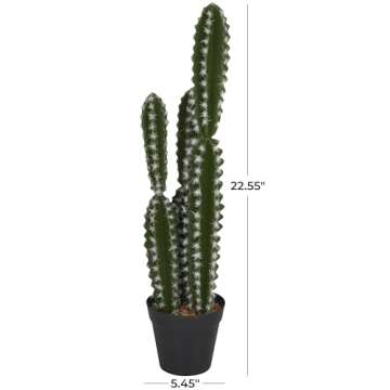 Novogratz Faux Foliage Cactus for Elegant Decor