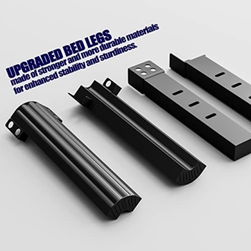 Hunlostten 18in Heavy Duty Twin Bed Frame No Box Spring