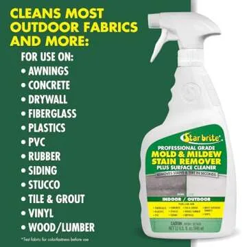 Star brite Mold & Mildew Stain Remover Plus Surface Cleaner with Bleach - 32 OZ Spray