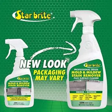 Star brite Mold & Mildew Stain Remover Plus Surface Cleaner with Bleach - 32 OZ Spray