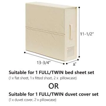 SheetCube Foldable Bed Sheet Organizer 6 Pack