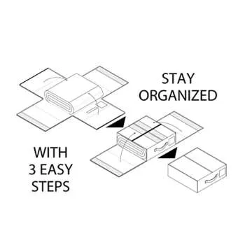 SheetCube Foldable Bed Sheet Organizer 6 Pack