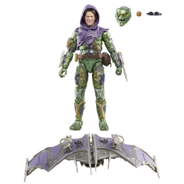 Marvel Legends Green Goblin and Spider-Man No Way Home Deluxe 6-Inch Action Figures With 6 Accessori...