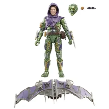Marvel Legends Green Goblin and Spider-Man No Way Home Deluxe 6-Inch Action Figures With 6 Accessori...
