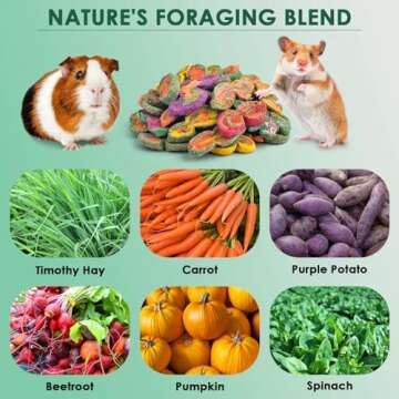 KATUMO Rabbit Chew Toys - Timothy Grass Treats for Small Animals, 180g