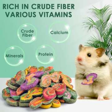 KATUMO Rabbit Chew Toys for Small Animals, Natural Treats