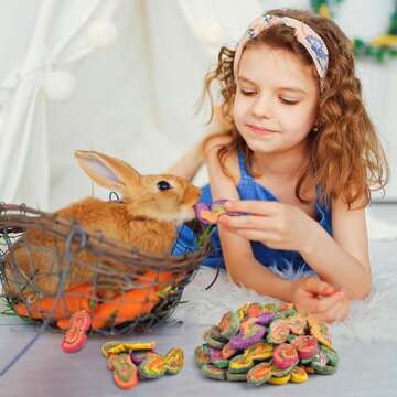 KATUMO Rabbit Chew Toys for Small Animals, Natural Treats