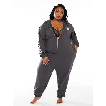 Savage X Fenty Hooded Graphic Sweatshirt Onesie - Stylish Comfort