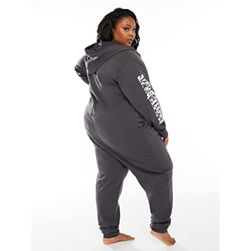 Savage X Fenty Hooded Graphic Sweatshirt Onesie - Stylish Comfort