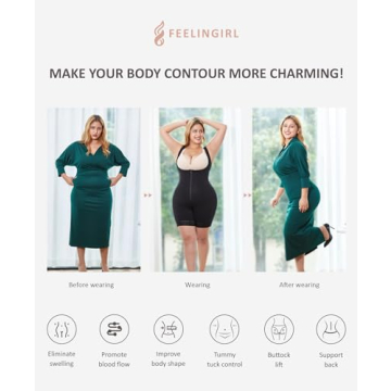FeelinGirl Fajas Colombianas Tummy Control Shapewear