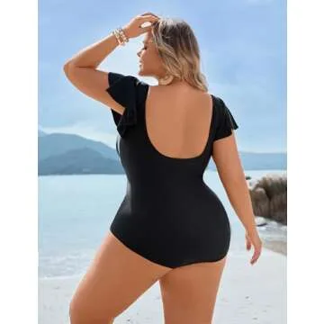Stylish Plus Size One Piece Swimsuit for Women