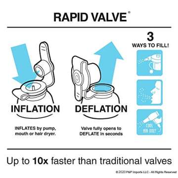 GoSports Splash Net Air Inflatable Pool Volleyball Game - Fun for All