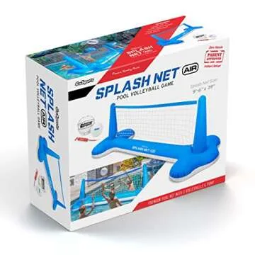 GoSports Splash Net Air Inflatable Pool Volleyball Game - Fun for All