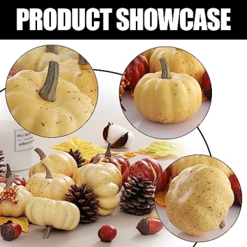 Artgar 23 PCS Pumpkin Decor Set for Fall Celebrations