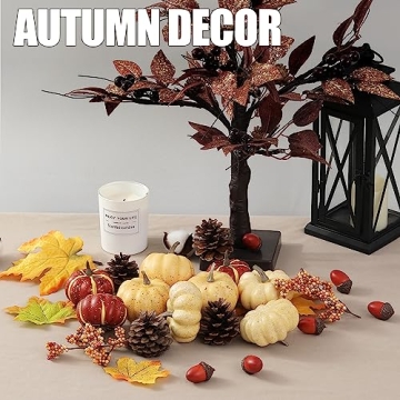 Artgar 23 PCS Pumpkin Decor Set for Fall Celebrations