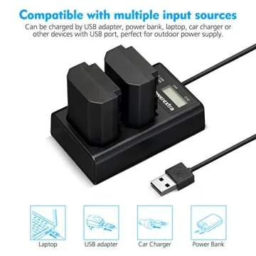 Powerextra Replacement Sony NP-FZ100 Battery and Dual USB Charger for Sony ZV-E1, FX3, FX30, A7C, Alpha A7 III, A7R III, A9, Alpha 9, A7R3, a6600, a7R IV, Alpha a9 II, Alpha 9R, A9R, Alpha 9S Camera
