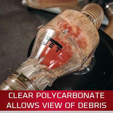 JET Cyclone Dust Separator with 20-Gallon Bin for Efficient Filtration