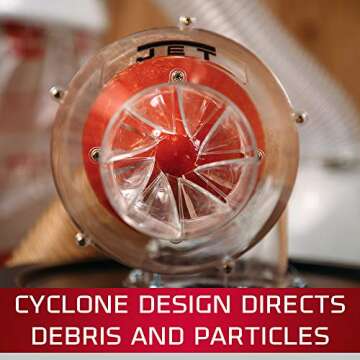 JET Cyclone Dust Separator with 20-Gallon Bin for Efficient Filtration