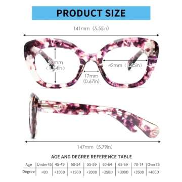 Shop JM Cat Eye Reading Glasses - 3 Pack for Women