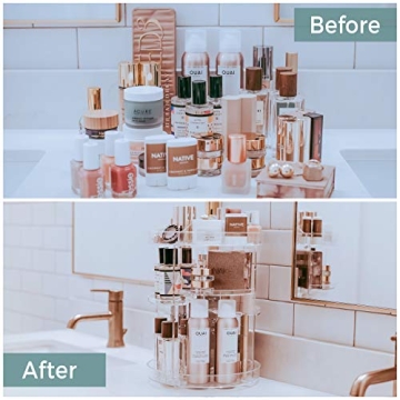 Compact Rotating Makeup Organizer for Your Essentials
