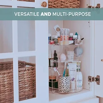 Compact Rotating Makeup Organizer for Your Essentials